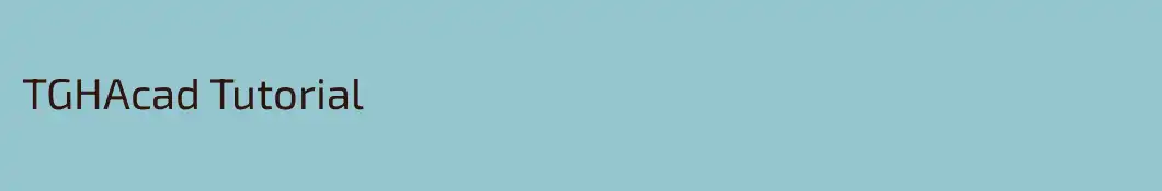 TGHAcad Tutorial